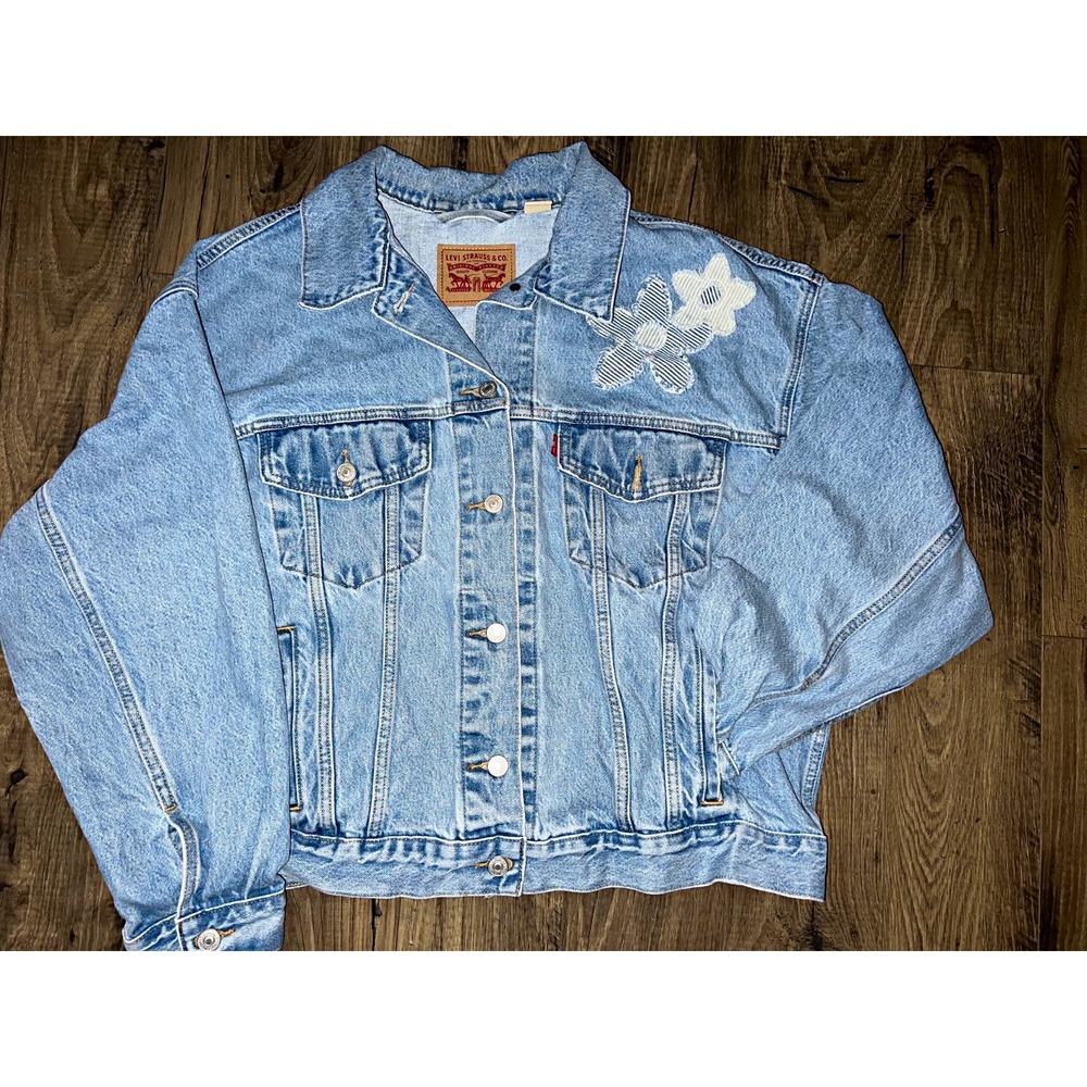 Levi Strauss & Co. Women's Jacket Blue XL Cotton Pockets Button
